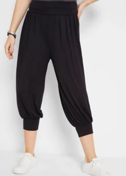 Pantalón bombacho de suave mezcla de viscosa