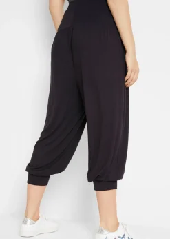 Pantalón bombacho de suave mezcla de viscosa