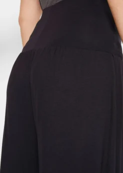 Pantalón bombacho de suave mezcla de viscosa