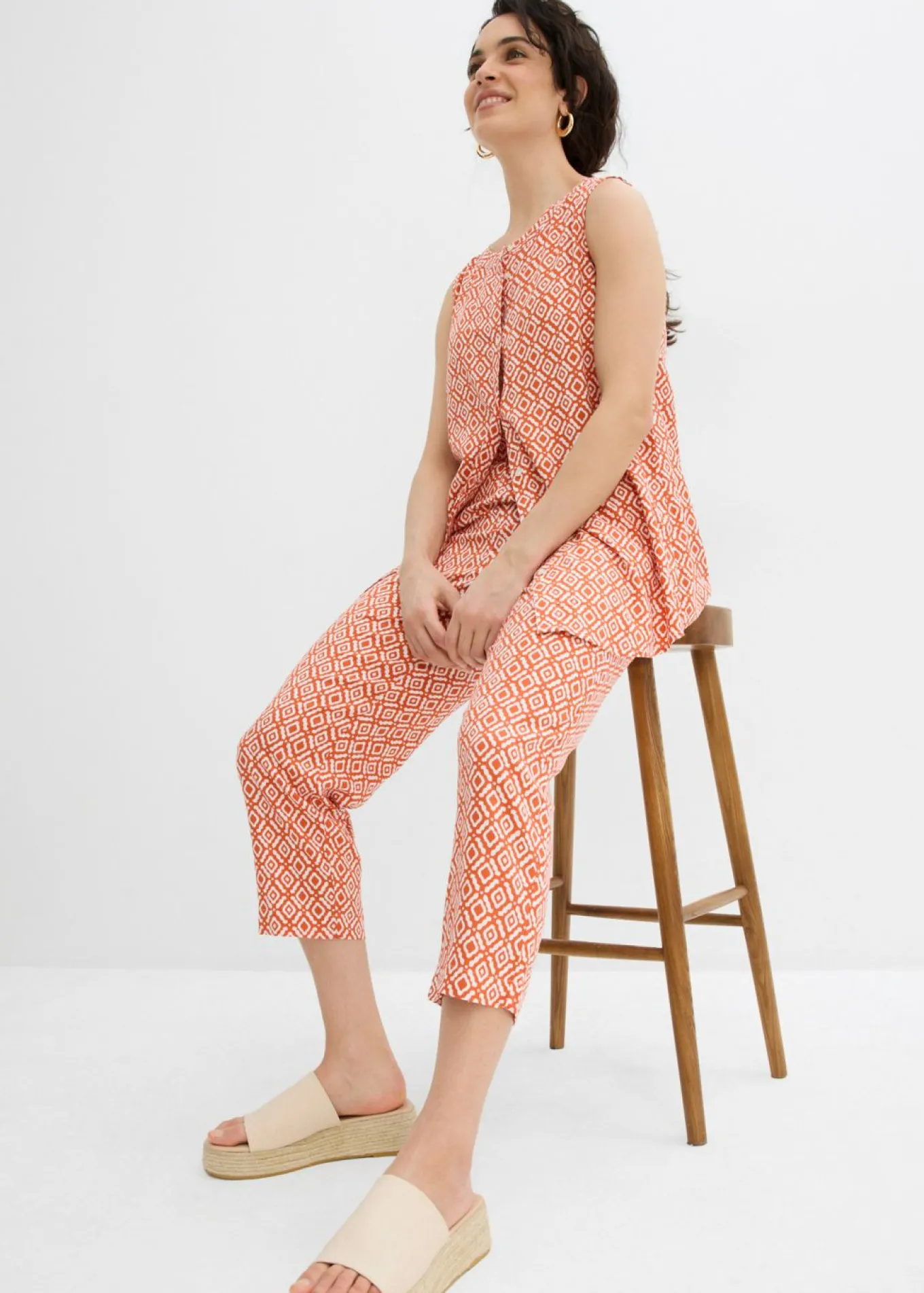 Pantalón bombacho de viscosa