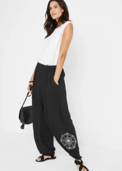 Pantalón bombacho de viscosa