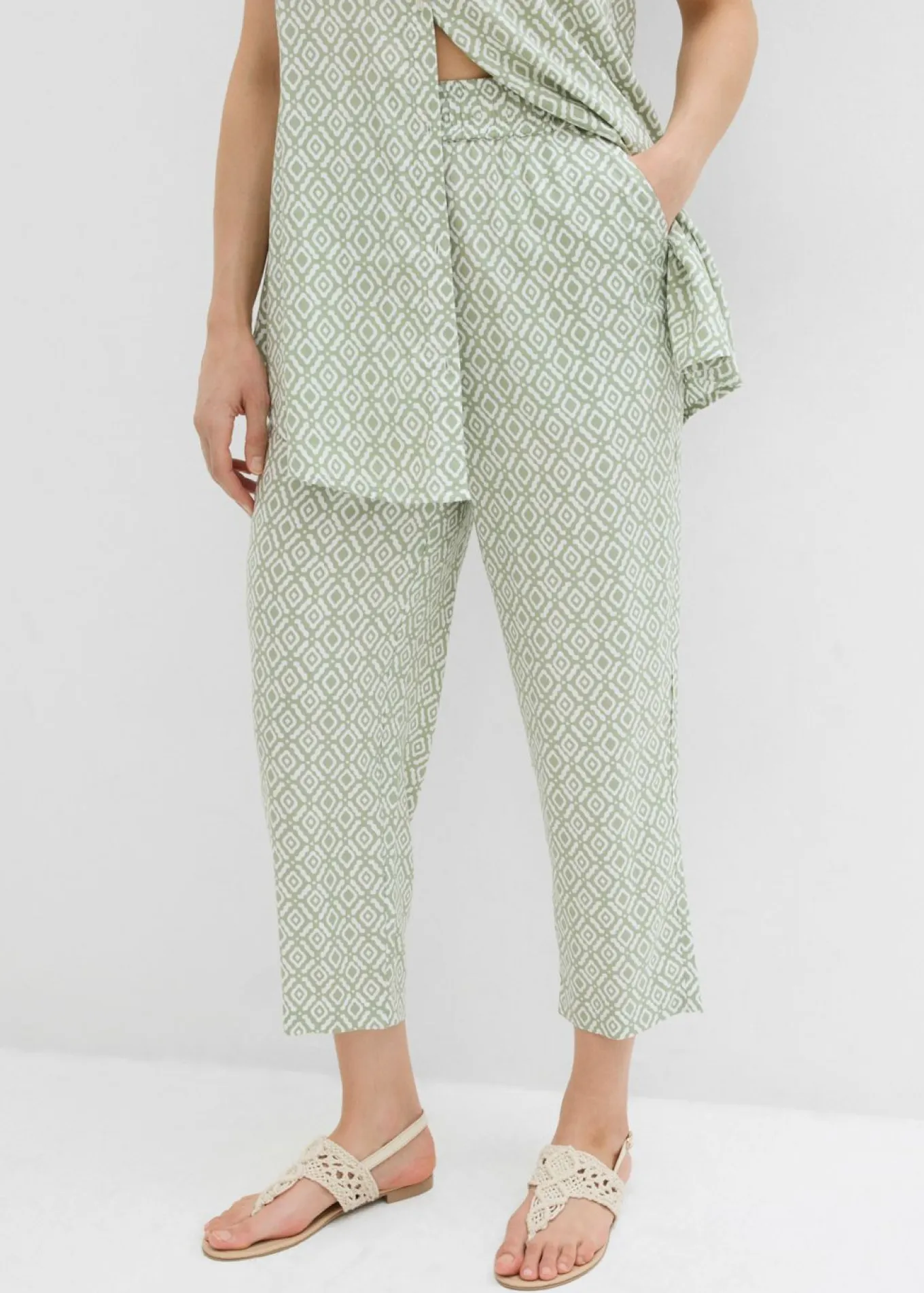 Pantalón bombacho de viscosa