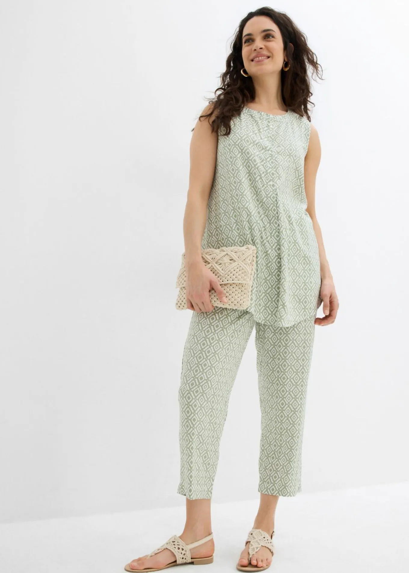 Pantalón bombacho de viscosa