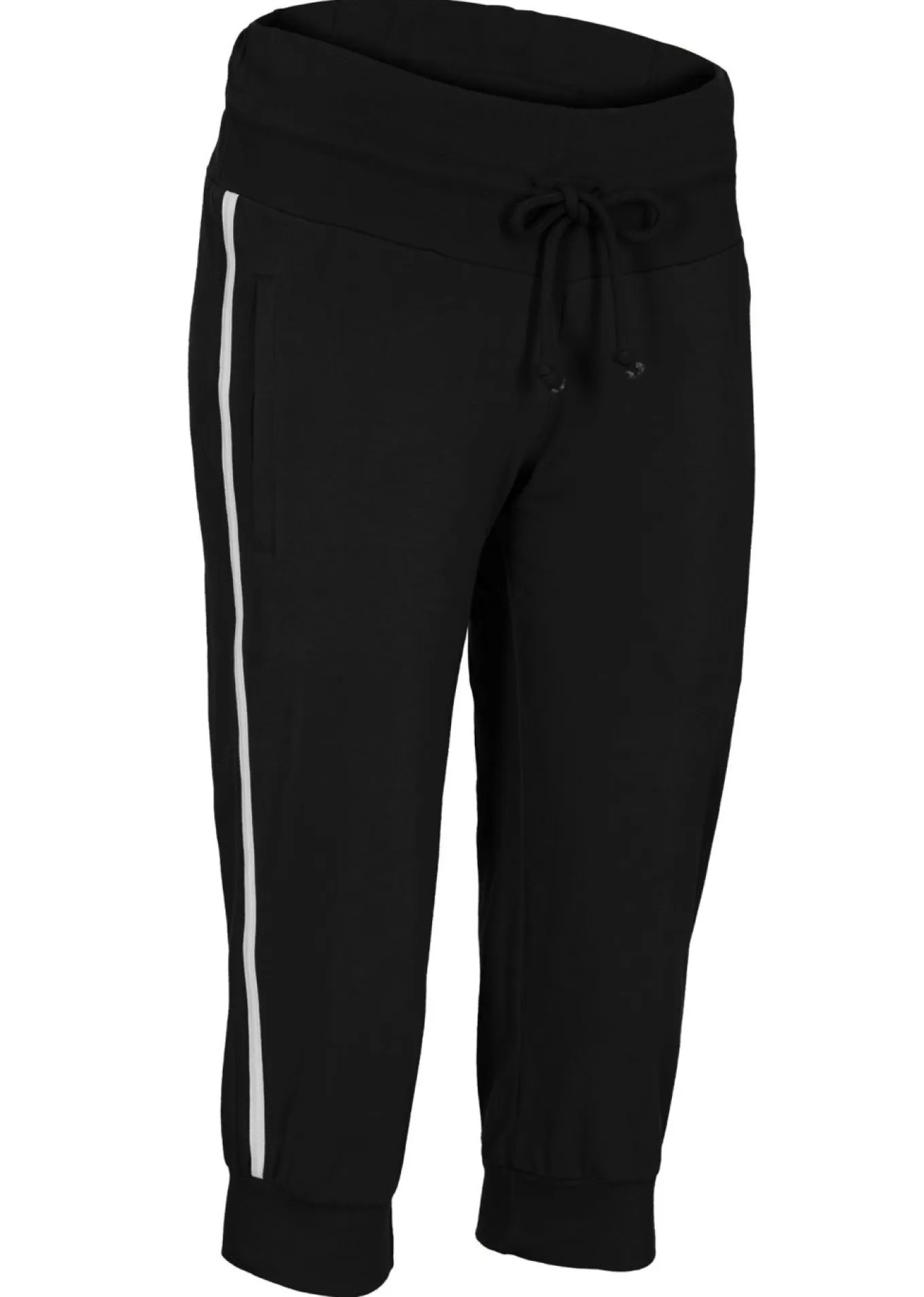Pantalón bombacho elástico y deportivo de largo 3/4