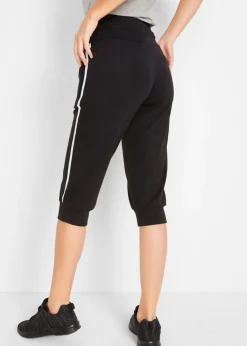 Pantalón bombacho elástico y deportivo de largo 3/4