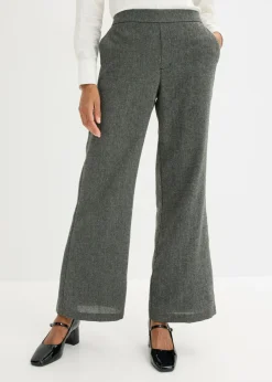 Pantalón bootcut de estilo tweed