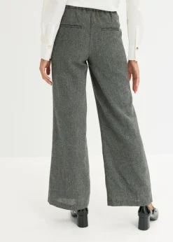 Pantalón bootcut de estilo tweed