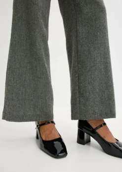 Pantalón bootcut de estilo tweed