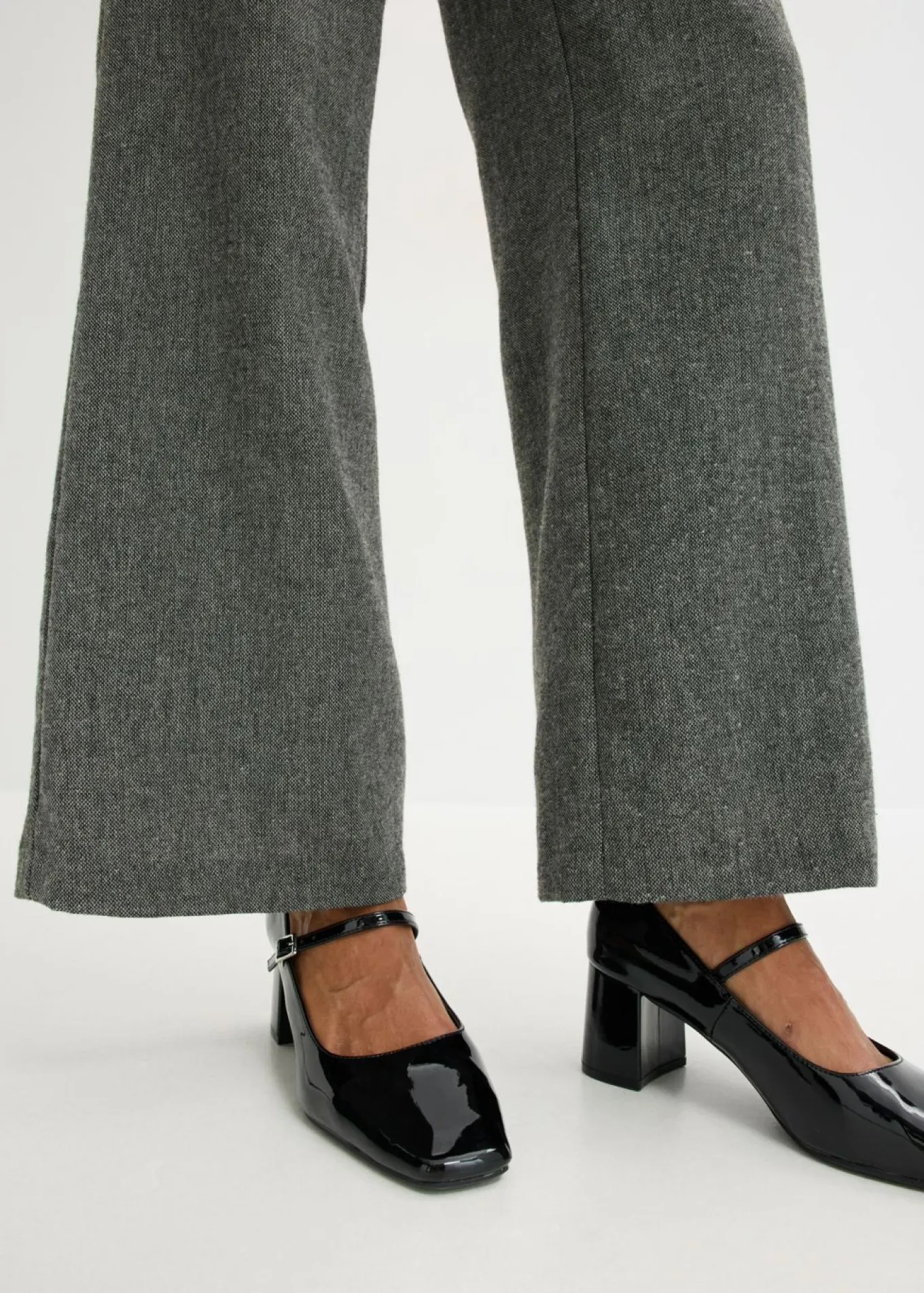 Pantalón bootcut de estilo tweed