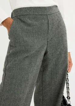 Pantalón bootcut de estilo tweed