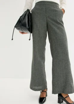 Pantalón bootcut de estilo tweed