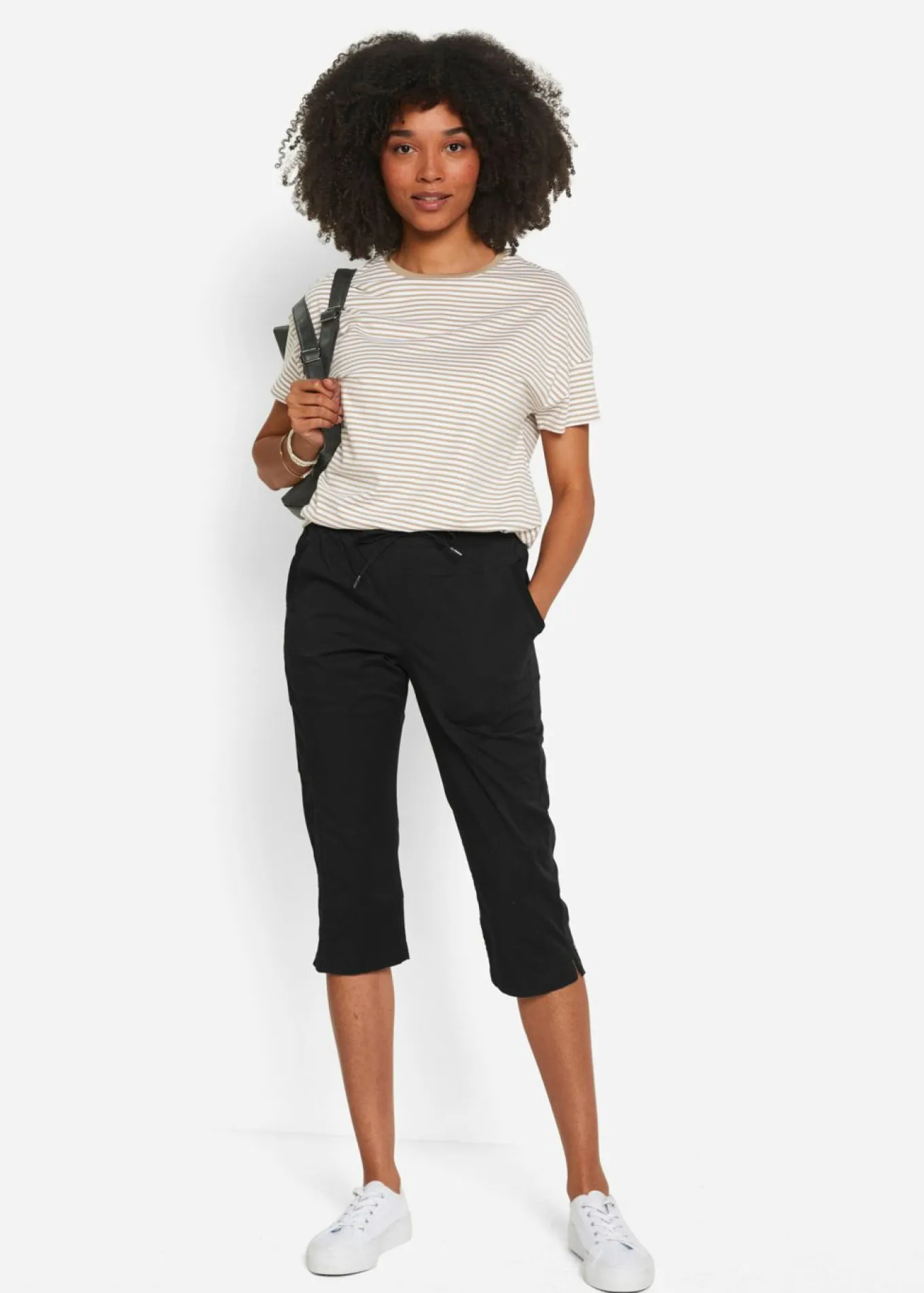 Pantalón capri con cordón