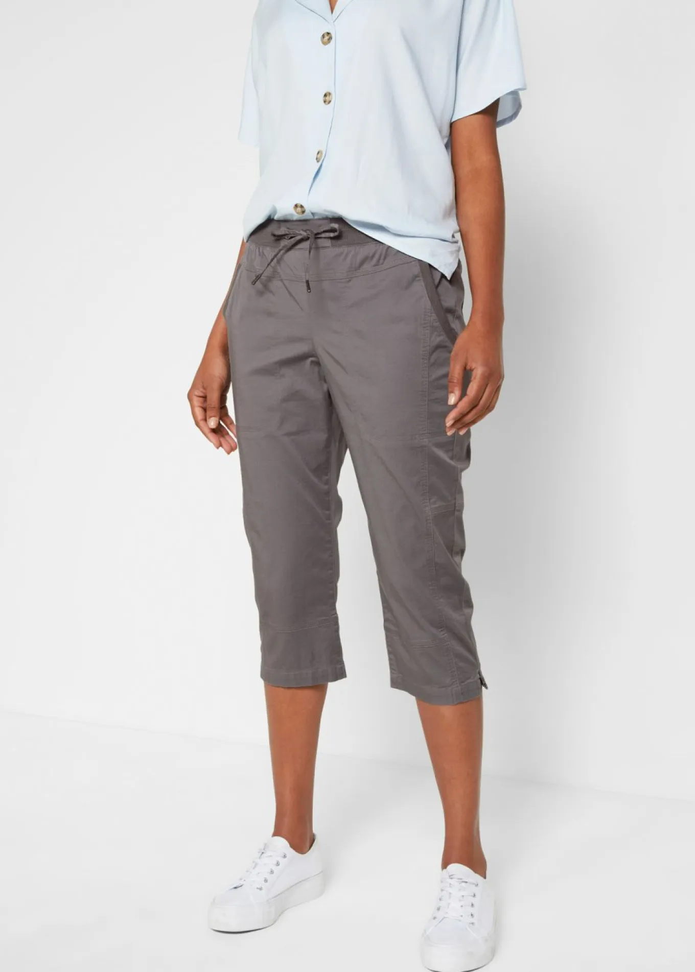 Pantalón capri con cordón
