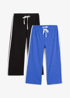 Pantalón capri de algodón con elástico (2 unidades)