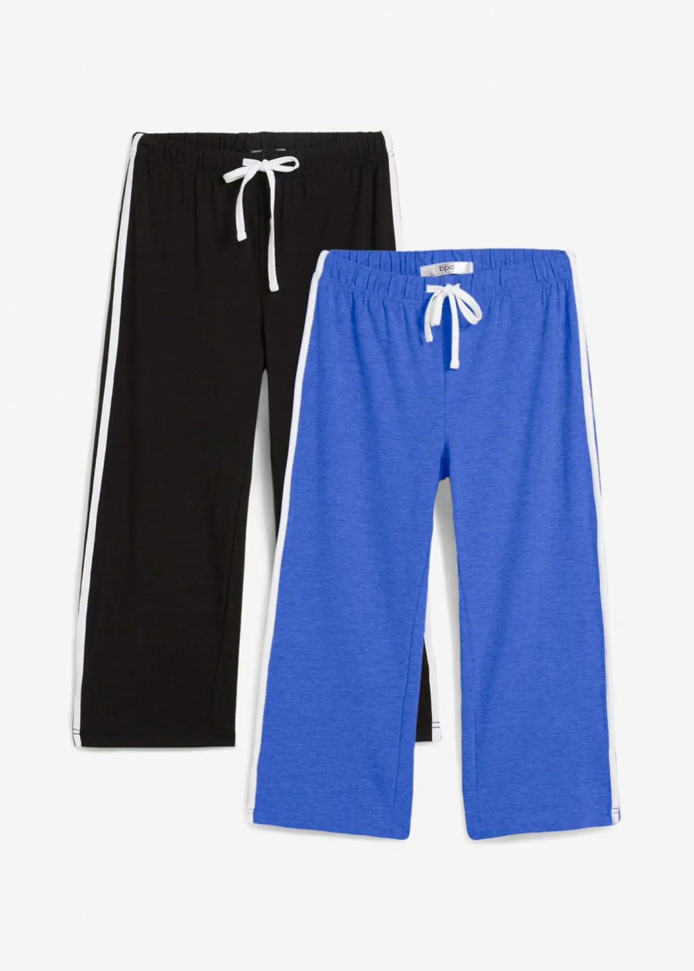 Pantalón capri de algodón con elástico (2 unidades)