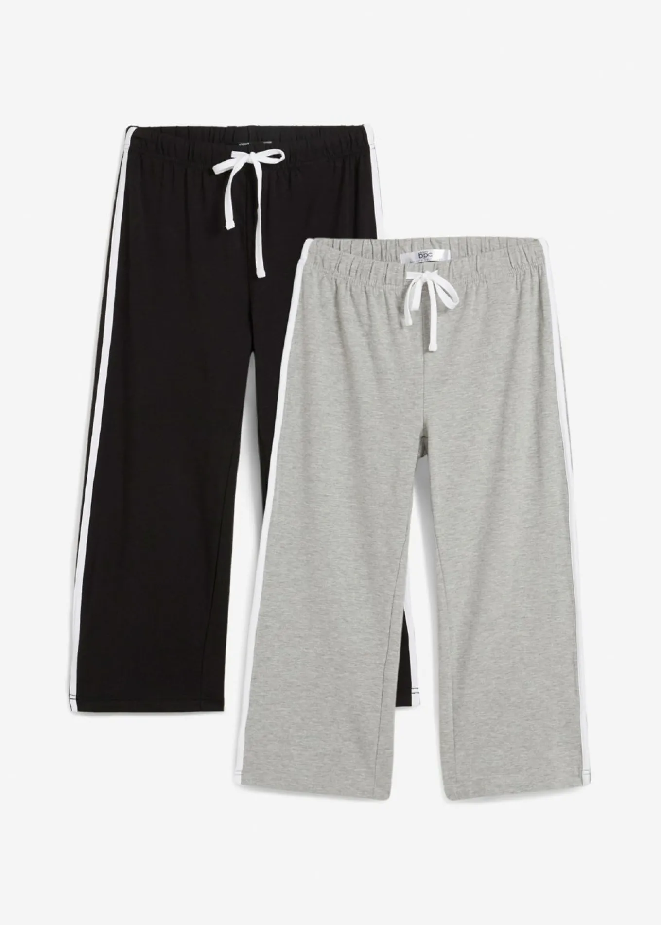 Pantalón capri de algodón con elástico (2 unidades)
