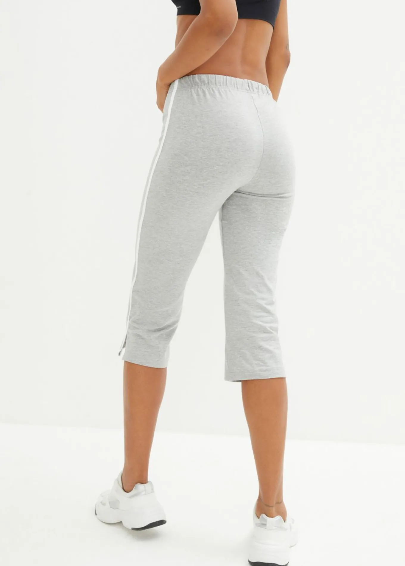 Pantalón capri de algodón con elástico (2 unidades)