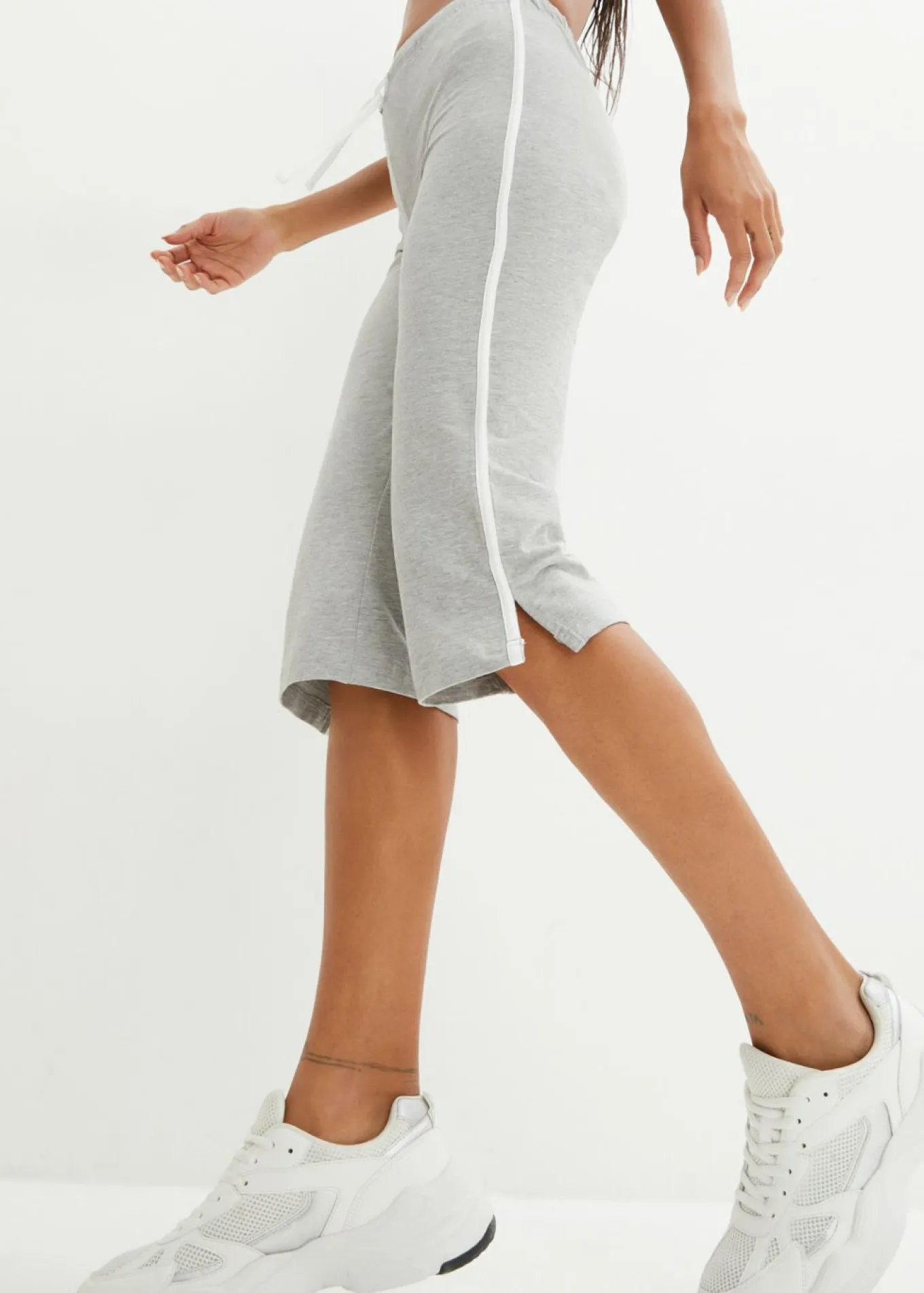 Pantalón capri de algodón con elástico (2 unidades)