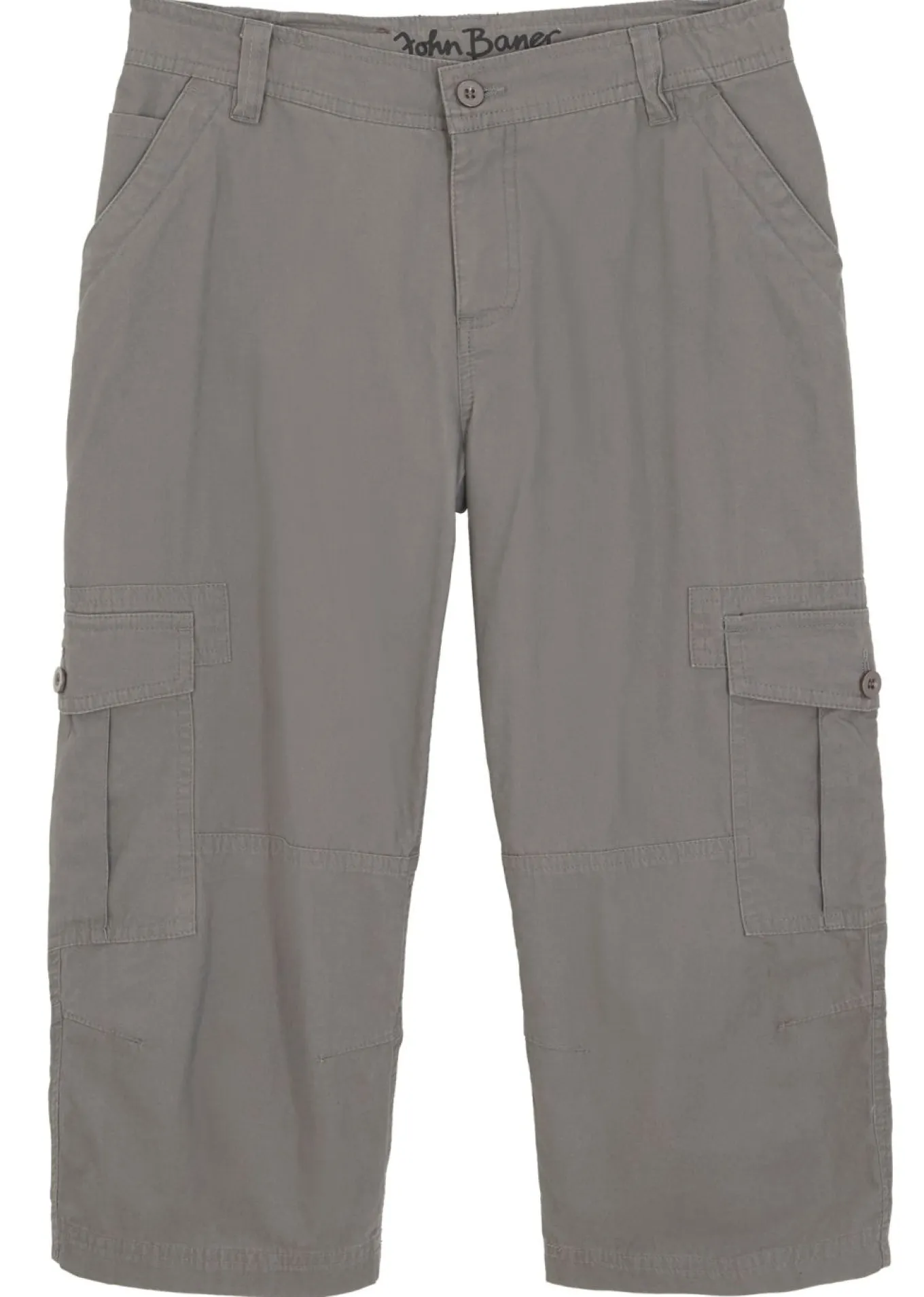 Pantalón capri de algodón puro con corte holgado