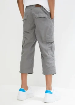 Pantalón capri de algodón puro con corte holgado