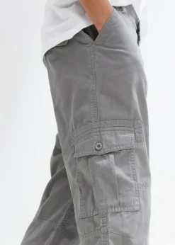 Pantalón capri de algodón puro con corte holgado