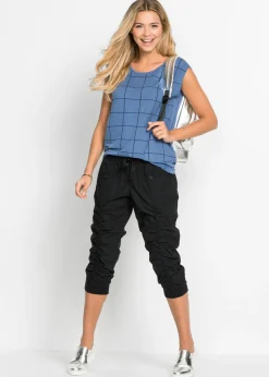 Pantalón capri de algodón puro