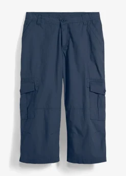 Pantalón capri de algodón puro con corte holgado