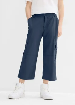 Pantalón capri de algodón puro con corte holgado