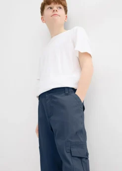 Pantalón capri de algodón puro con corte holgado