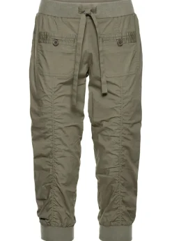 Pantalón capri de algodón puro