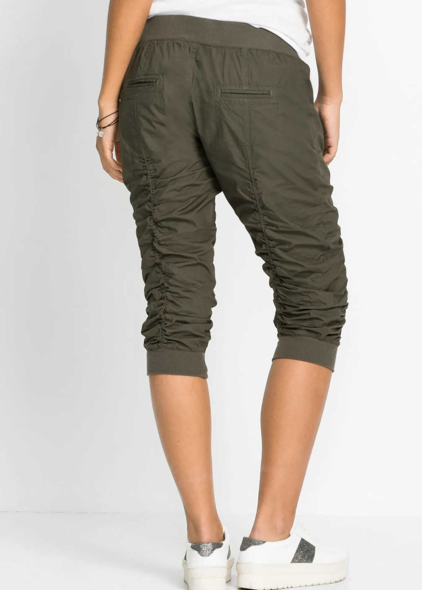 Pantalón capri de algodón puro