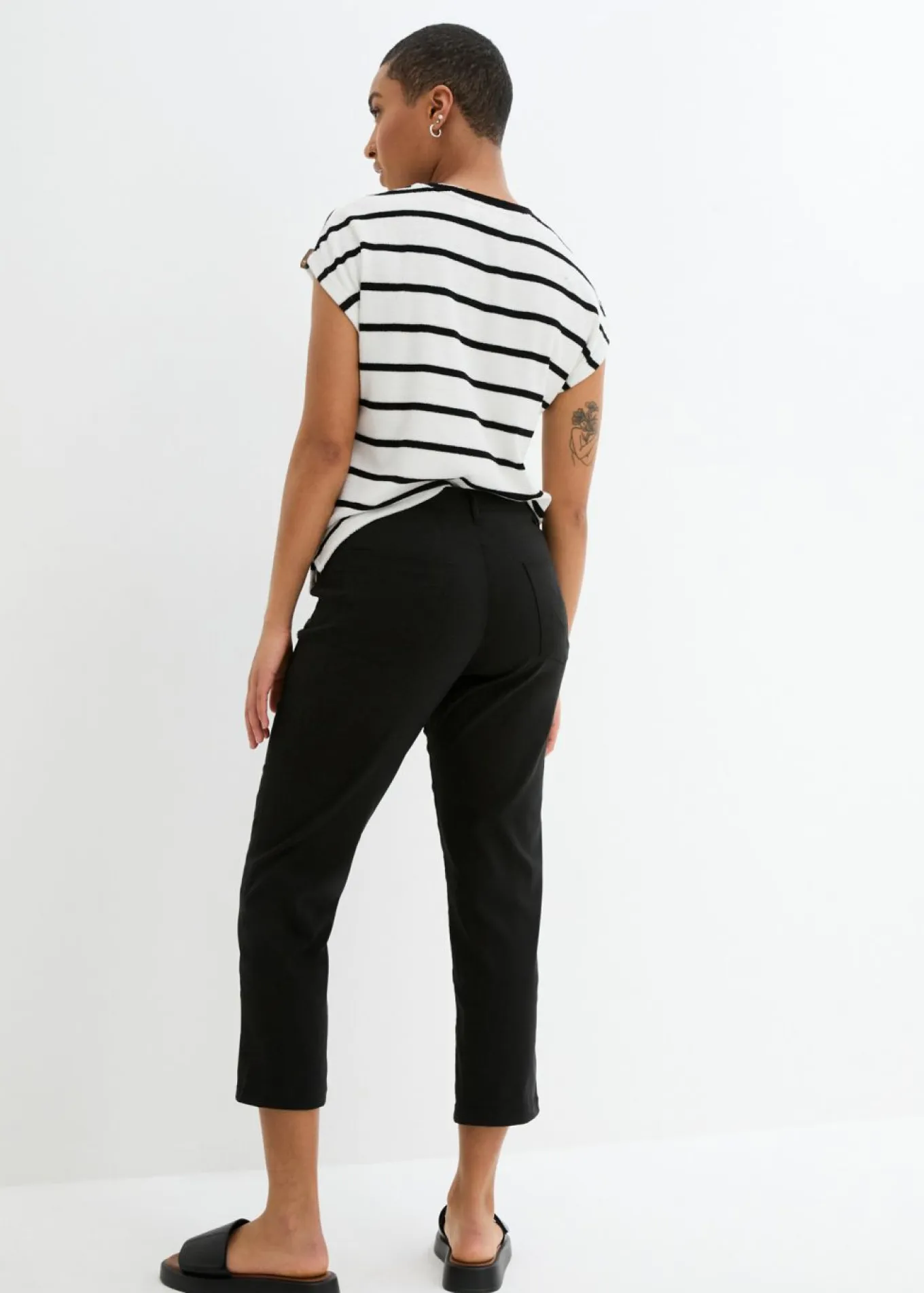 Pantalón capri de bengalina