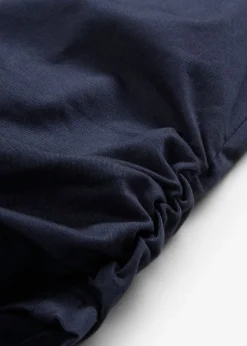 Pantalón capri de mezcla de algodón con cintura cómoda