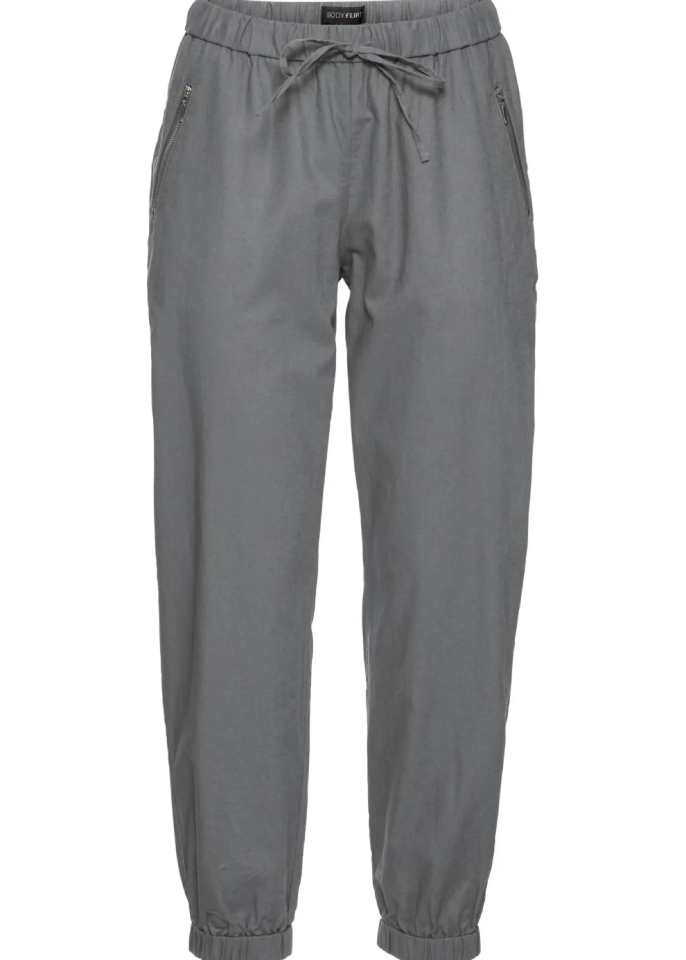 Pantalón capri de mezcla ligera de lino