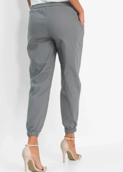 Pantalón capri de mezcla ligera de lino