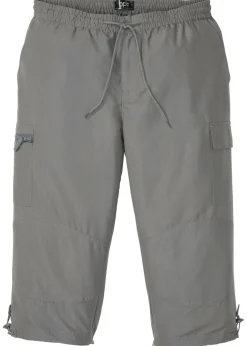 Pantalón capri de microfibra con corte regular