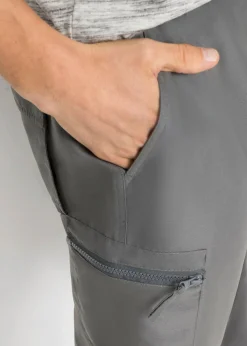 Pantalón capri de microfibra con corte regular