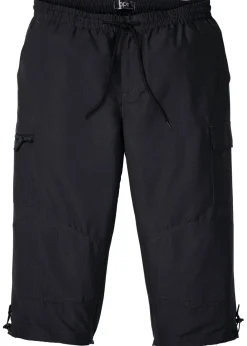 Pantalón capri de microfibra con corte regular