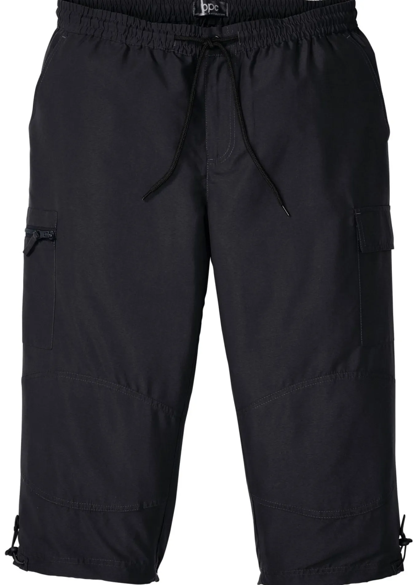 Pantalón capri de microfibra con corte regular