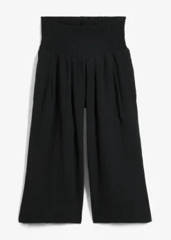 Pantalón capri de muselina suave
