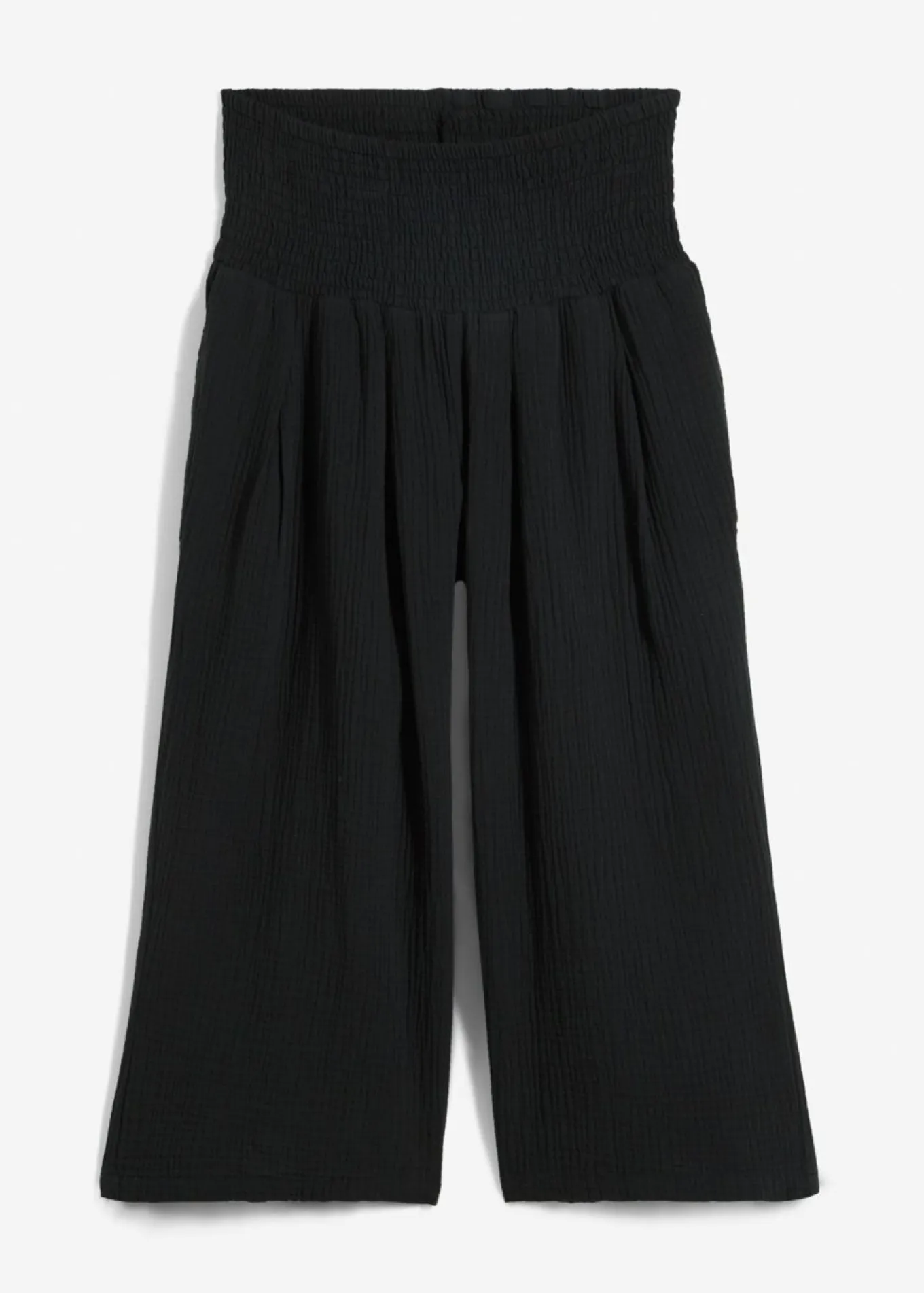 Pantalón capri de muselina suave