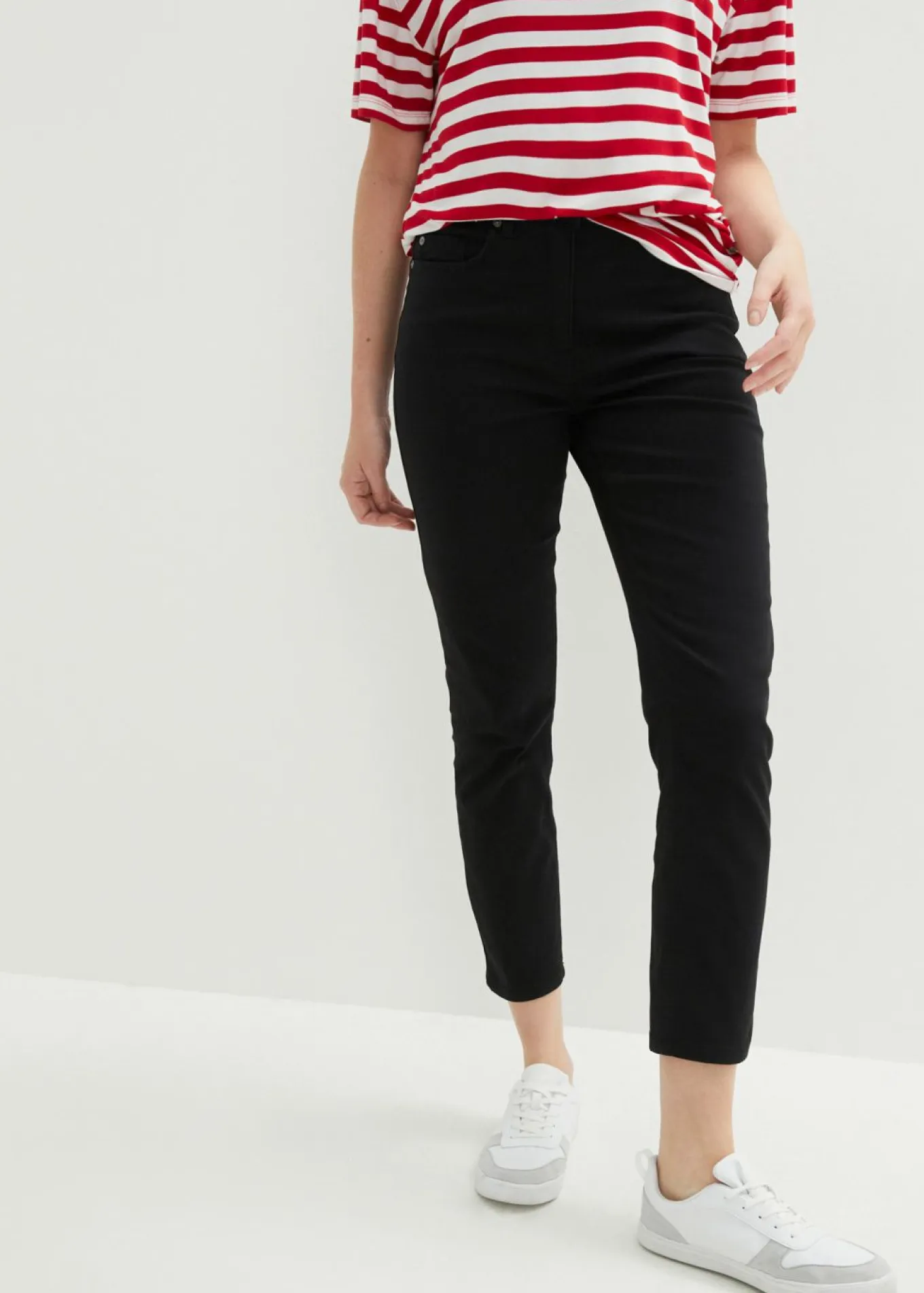 Pantalón capri de tiro alto