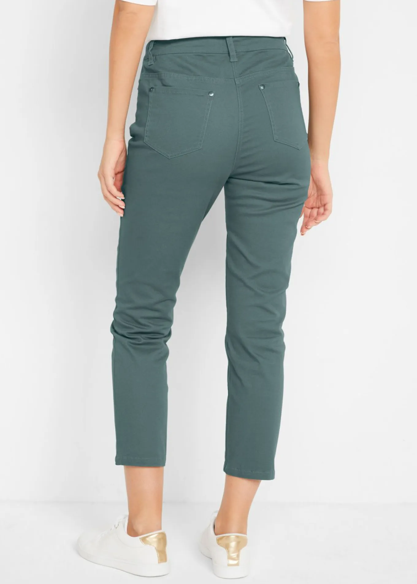 Pantalón capri de tiro alto