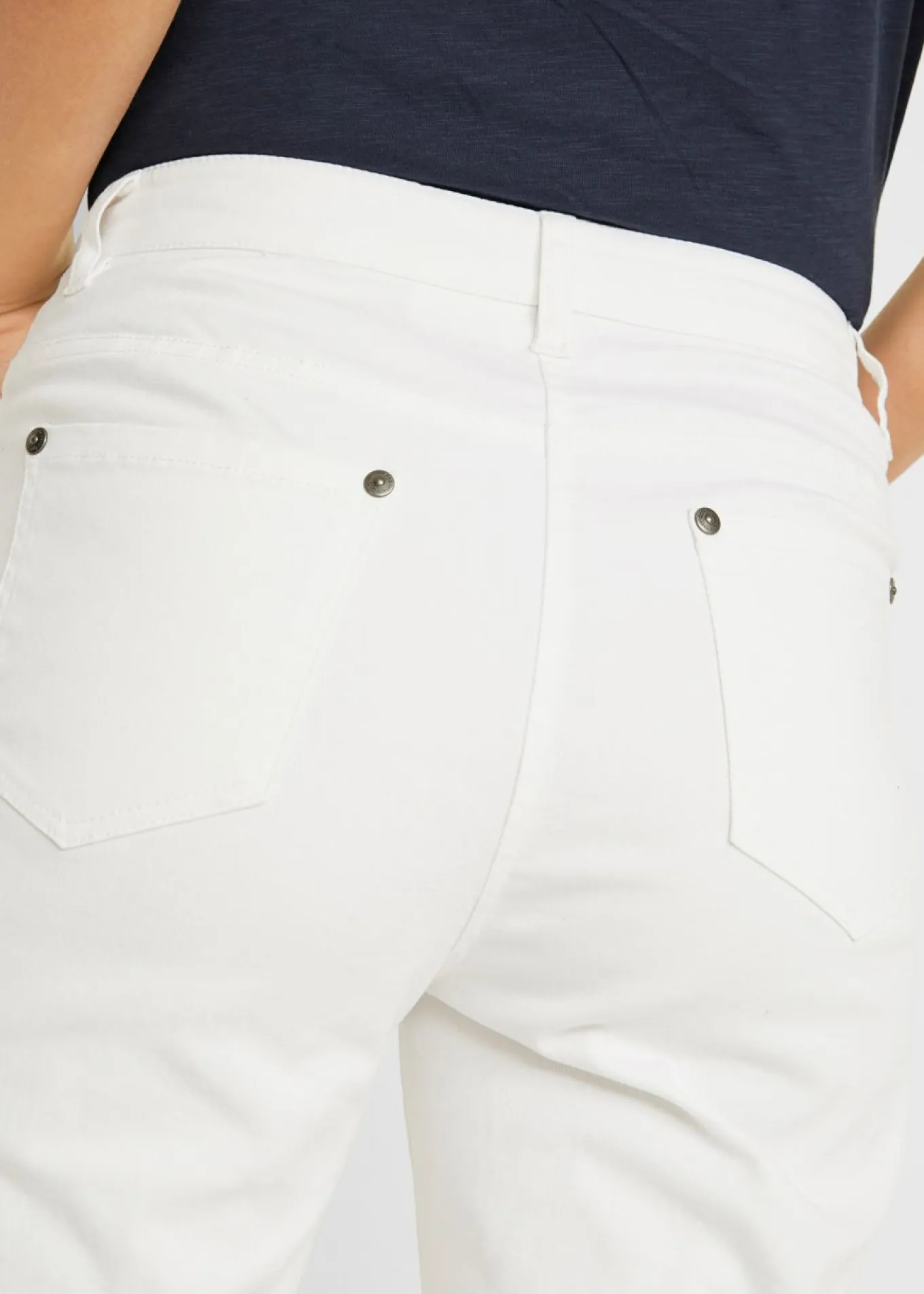 Pantalón capri de tiro alto