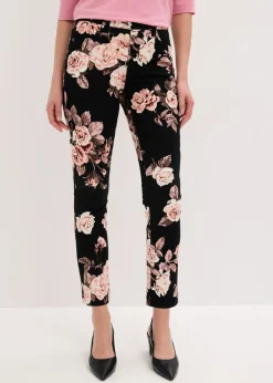 Pantalón capri elástico de algodón