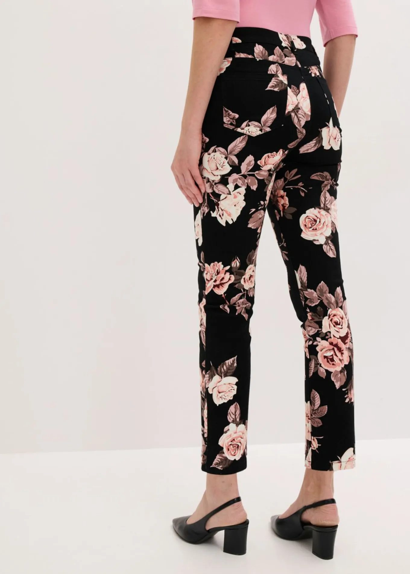 Pantalón capri elástico de algodón
