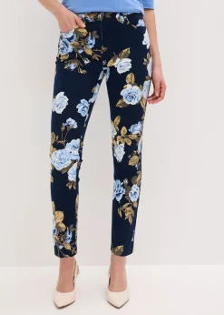 Pantalón capri elástico de algodón