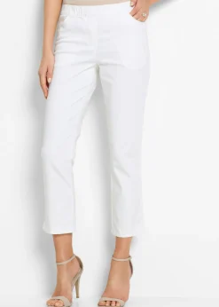Pantalón capri sin cierre con elástico