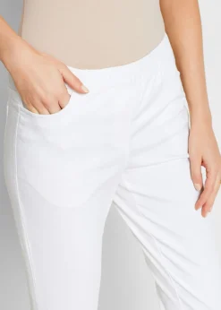 Pantalón capri sin cierre con elástico