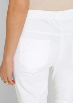 Pantalón capri sin cierre con elástico